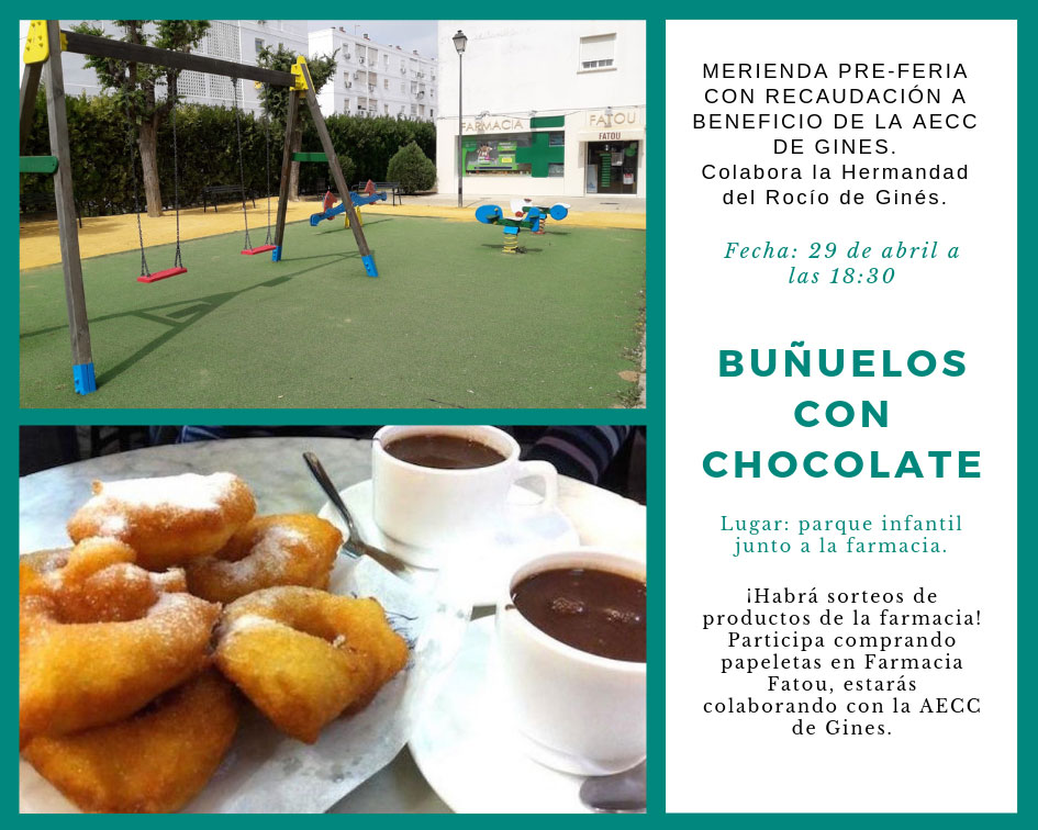 Buñuelos con chocolate en Ginés
